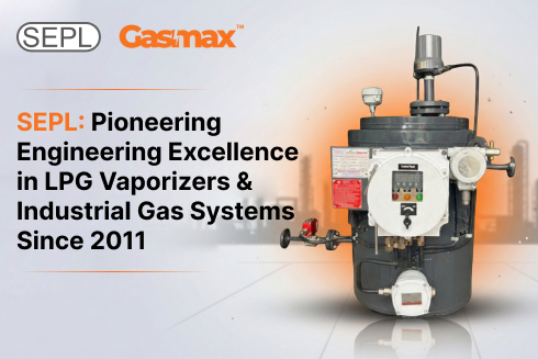 Industrial LPG vaporizer and gas pipeline system ensuring safe and efficient gas flow