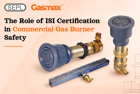 ISI-certified LPG commercial gas burner used in industrial and commercial kitchens for safe, continuous operation