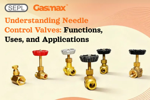 Industrial needle control valves used for precise LPG gas flow regulation in manifold and pipeline systems 