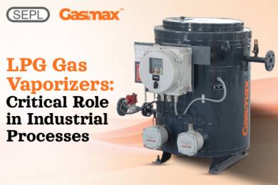 High-demand LPG vaporizer for industrial use