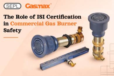 ISI-certified LPG commercial gas burner used in industrial and commercial kitchens for safe, continuous operation