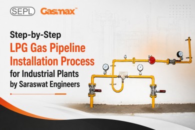 Industrial LPG pipeline installation by SEPL