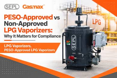 PESO-approved LPG vaporizer by SEPL