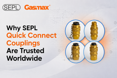 SEPL quick connect coupling for commercial gas systems