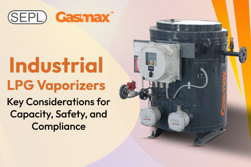 Industrial LPG vaporizer ensuring stable gas flow and safety in large-scale operations