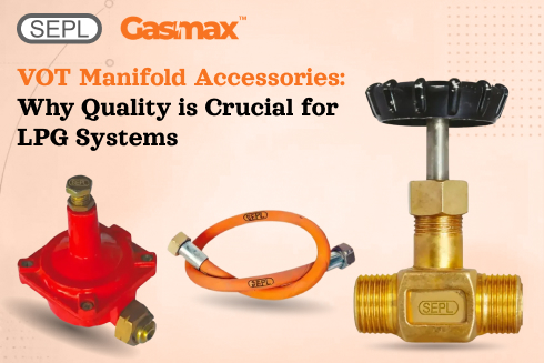 Industrial LPG VOT manifold accessories used for safe gas flow and pressure regulation in manifold systems